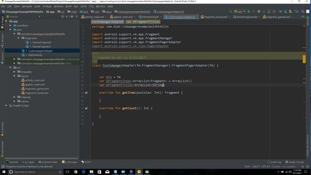 Android TabLayout Tutorial using ViewPager and Fragments In Kotlin смотреть онлайн