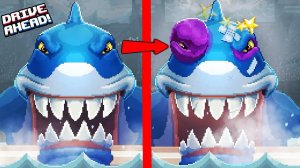 АТАКА ГОЛОДНОЙ АКУЛЫ за новые машинки Хот Вилс в игре Drive Ahead разбей голову противнику