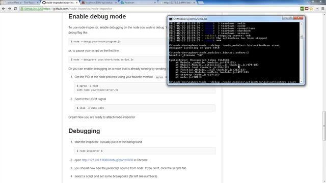 actionHero.js Debugging смотреть онлайн