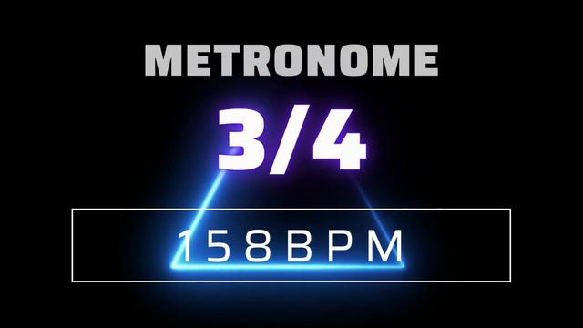 3/4 METRONOME 158 BPM △ смотреть онлайн