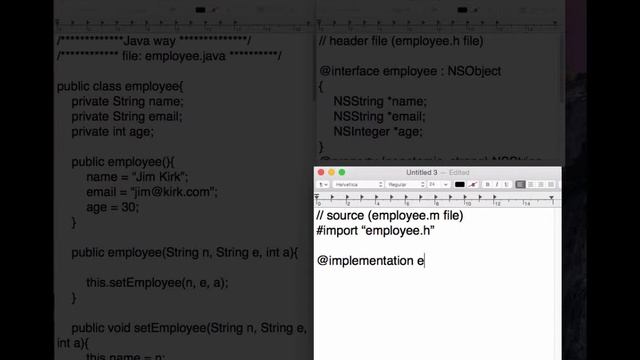 Learning Objective C For The iPhone - Module 1 - Converting Java to Objective-C - Part 3 of 3 смотреть онлайн
