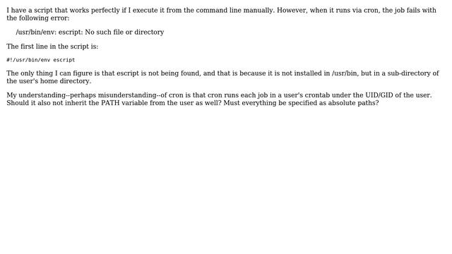 Fail cronjob with /usr/bin/env (2 Solutions!!) смотреть онлайн