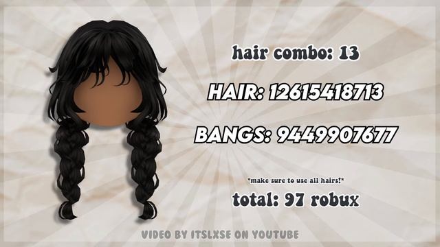 25 ROBLOX HAIR COMBOS! *with links & codes* BLONDE, BROWN, BLACK, GINGER & WHITE! | itslxse ♡ смотреть онлайн