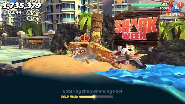 LOGAN SAWSHARK PET GAMEPLAY! - Hungry Shark World - New Special Pet Unlocked! смотреть онлайн