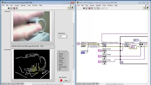NI myRIO: Webcam - set video mode смотреть онлайн