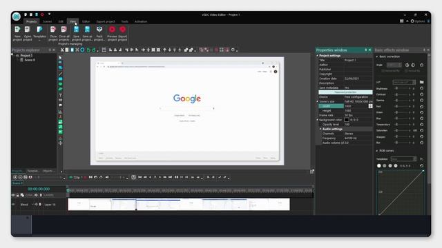 VSDC Free Video Editor: How To Change Project Dimension In VSDC Free Video Editor