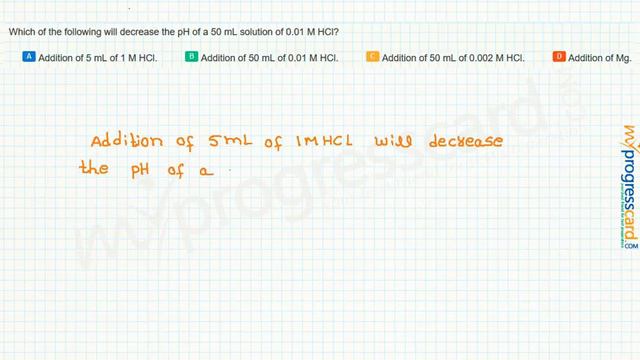 Which of the following will decrease the pH of a 50 mL solution смотреть онлайн