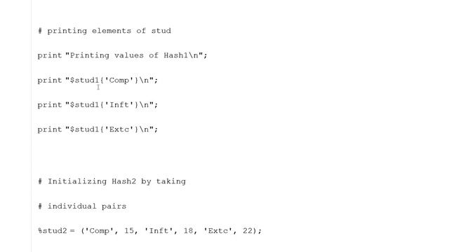 Perl | Hash смотреть онлайн