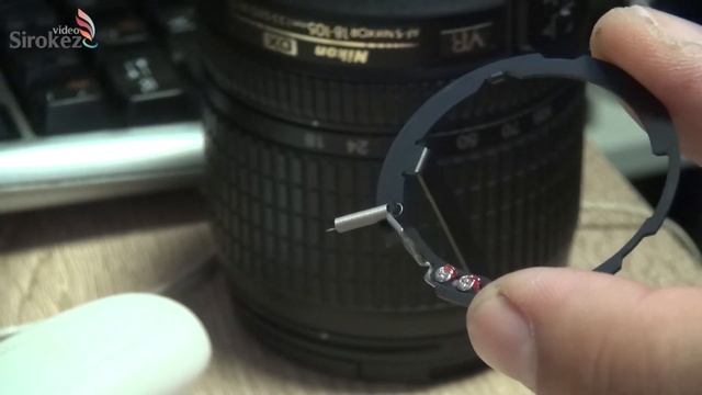 Замена байонета Nikon AF-S DX 18-105mm f/3.5-5.6G ED VR. Ремонт крепления объектива NIKON смотреть онлайн