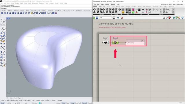 Grasshopper 101: Parameterization | #09.b SubD to NURBS Surface | Pack Faces | Default Packed смотреть онлайн