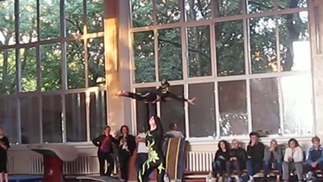 акробатика, женская пара, 3 упр .AVI смотреть онлайн