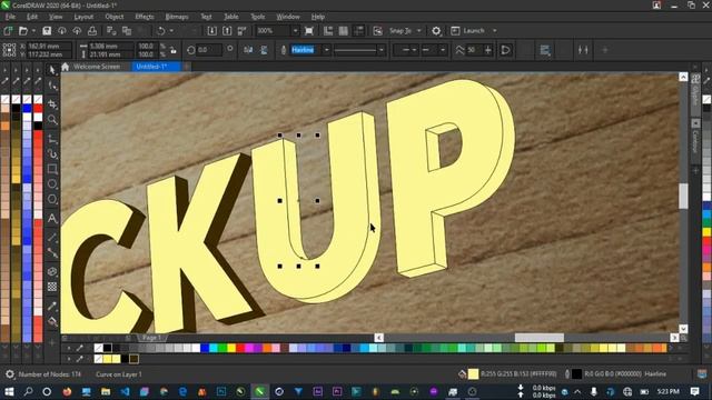 How To Make A Realistic 3D Wall Mockup In Corel Draw смотреть онлайн
