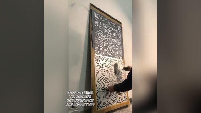 Трафареты и тонкослойные декоративные штукатурки! Невероятный эффект! смотреть онлайн