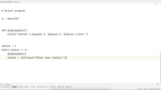 QUEUE IMPLEMENTATION PYTHON PROGRAM EXPLANATION | DATA STRUCTURES USING PYTHON | LINEAR QUEUE смотреть онлайн