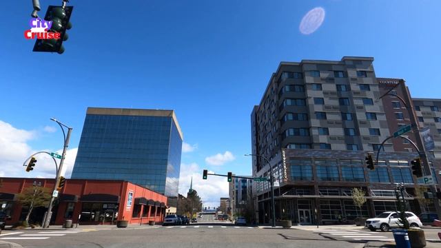 Downtown Everett, Washington  - Drive 4K