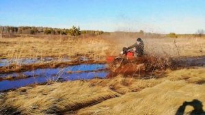 Иж юпитер 5 с коляской по грязи