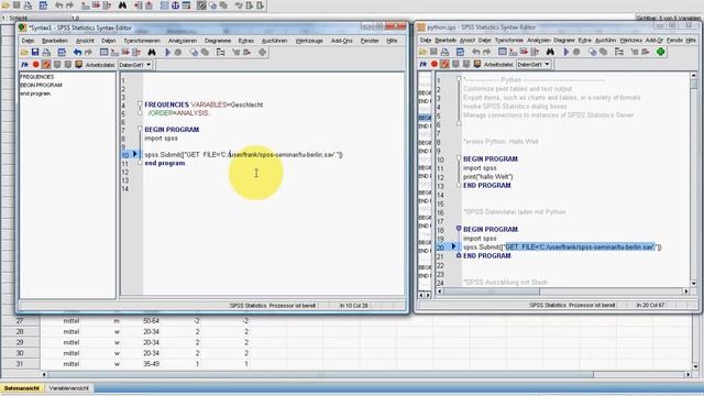 SPSS Video-Seminar # Teil 65 Python 1 смотреть онлайн