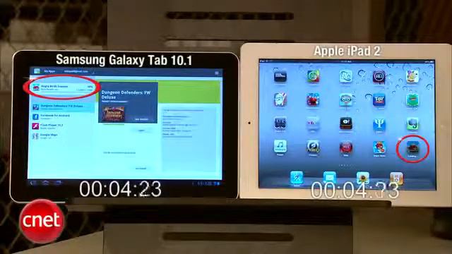SAMSUNG TABLET 10.1 vs IPAD 2 !!! смотреть онлайн