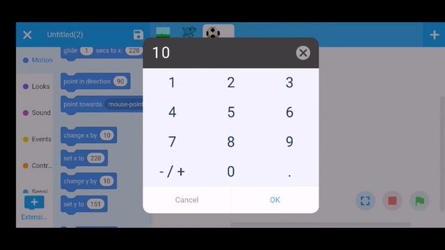 Dodge game using Scratch language in mBlock app смотреть онлайн