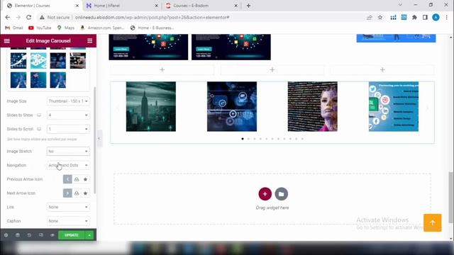 Creating Image Carousel in WordPress Using Elementor Editor смотреть онлайн