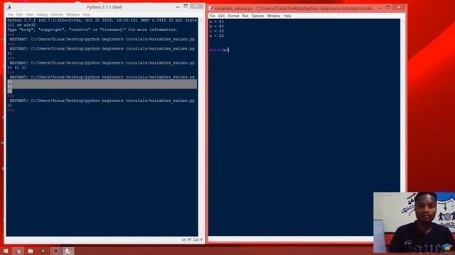 Python Programming Tutorial (variable and value declaration in python) смотреть онлайн