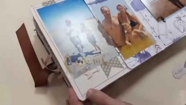 Видео-обзор скрап альбома. Скрапбукинг. Альбом ручной работы.