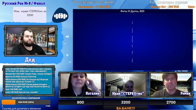 Своя Игра по Русскому Року #8 (S2E4). Финал [Своя Игра ФНФ] смотреть онлайн