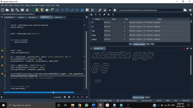 How To Control SERVO Motor Using Python GUI. смотреть онлайн