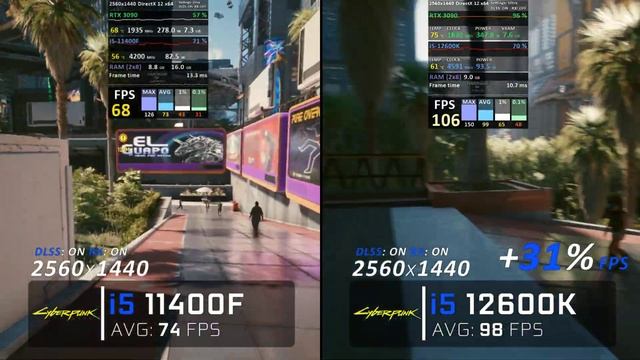 I5 11400F Vs I5 12600K // Benchmark // Test In 7 Games