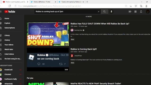 Time Confirmed When Roblox is coming back? смотреть онлайн