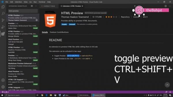 Best Visual Studio Code Real-time Editor - HTML & CSS Live Preview