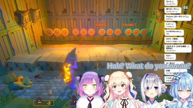 Towa bullies Nene, Kanata and Lamy in a Party Game смотреть онлайн