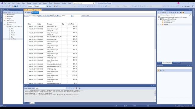 How to create Table Report SSRS - Visual Studio 2019 смотреть онлайн