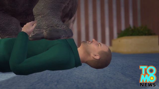 Zookeeper trampled by rhino: keeper still alive after run in with two-ton a greater one-horned rhin смотреть онлайн