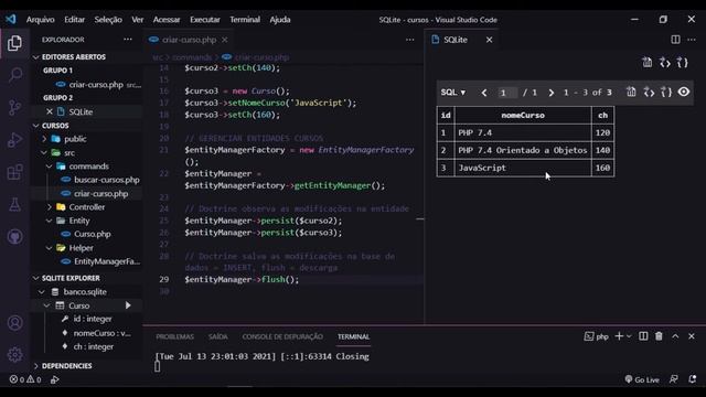 Curso de PHP 7 OO Aula 23 Doctrine ORM no PHP 7 parte 3 inserir e buscar no BD смотреть онлайн