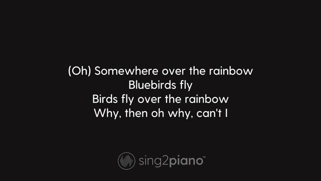 Somewhere Over The Rainbow (LOWER Piano Karaoke) Ariana Grande смотреть онлайн
