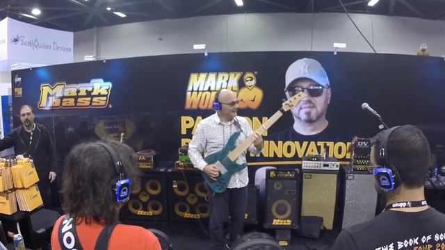 Dominique Di Piazza bass solo at NAMM 2020 - Mark Bass смотреть онлайн