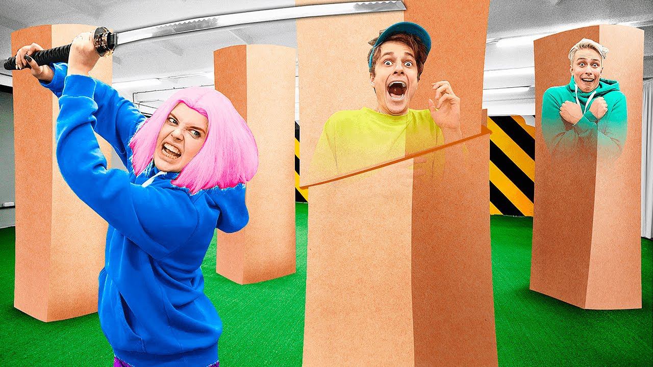 Экстремальные ПРЯТКИ в КОРОБКАХ от АЛИНЫ смотреть онлайн