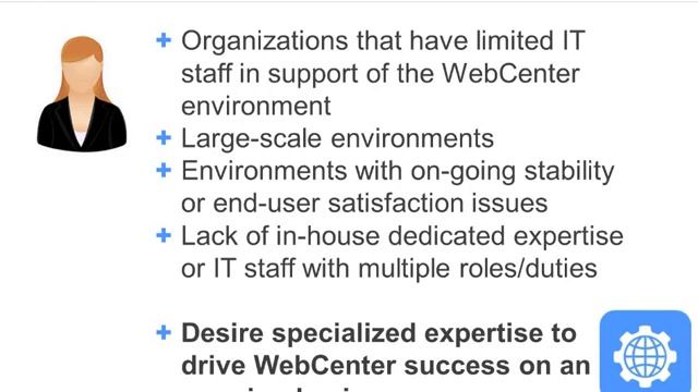 Consistent, Expert level Technical Support Services for Oracle WebCenter смотреть онлайн