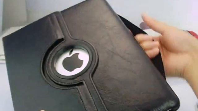 360° Rotating Stand Leather Case For iPad 2 Black смотреть онлайн