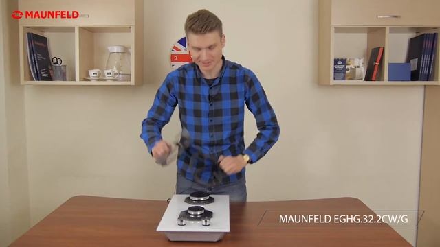 Газовая варочная панель MAUNFELD EGHG.32.2CW/G смотреть онлайн
