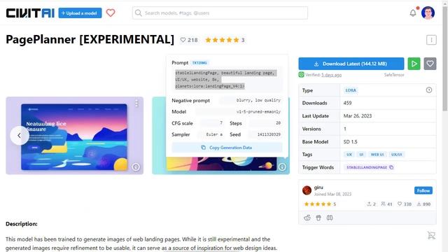 Stable Diffusion в Google Colab дополнение и использование LoRA. Создаём дизайн для сайтов смотреть онлайн