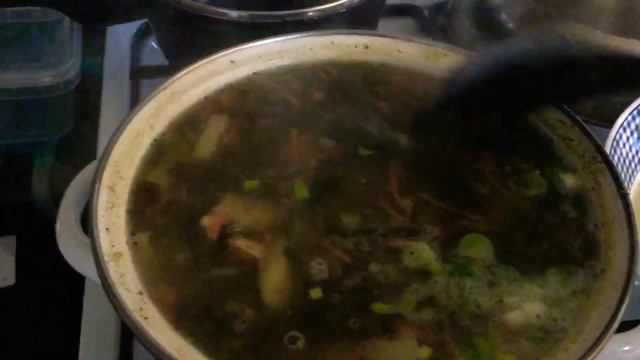 Варим щи из щавеля и шпината всем приятного аппетита кто кушает и отличного вечера 2.06.+12