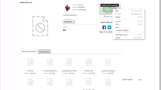 Roblox 2016 | How to get a content deleted item смотреть онлайн