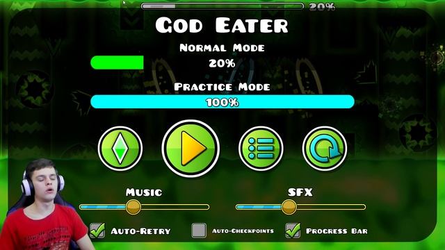 САМЫЙ ЛУЧШИЙ ДЕМОН В GEOMETRY DASH!? God Eater! смотреть онлайн