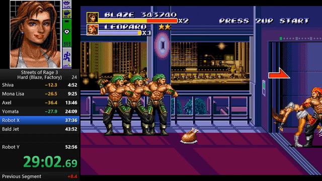 Streets of Rage 3 speedrun - Blaze on Hard, WORLD RECORD (51:51) смотреть онлайн
