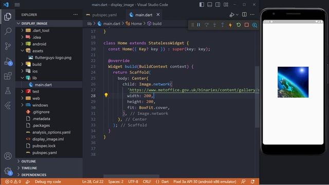Flutter Tutorial - Display image in Flutter смотреть онлайн