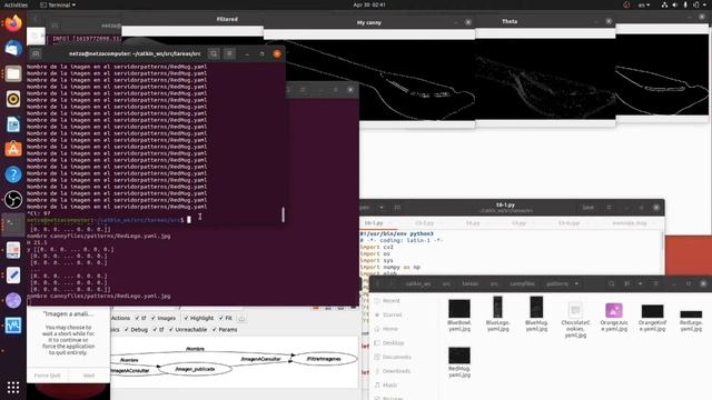Envio y recepción de una imagen para deteccion de bordes con Canny смотреть онлайн