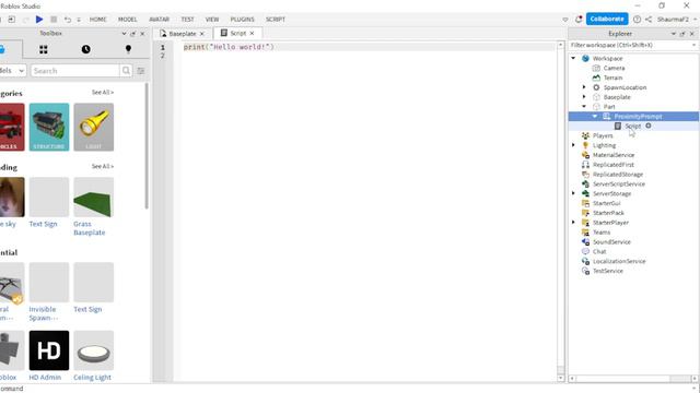 Как сделать взаимодействие Roblox Studio (1 часть) смотреть онлайн