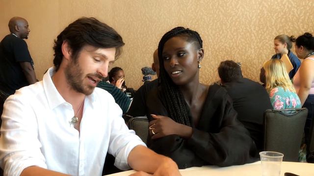 Nightflyers - Actors Jodie Turner-Smith and Eoin Macken - SDCC 2018 смотреть онлайн